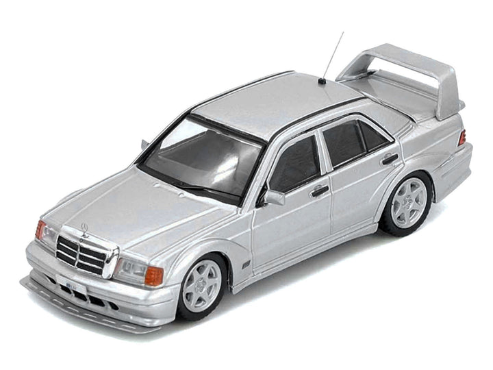 Mercedes-Benz 190E 2.5-16 Evolution II Silver Metallic 1/64 Diecast Model Car by Inno Models image 2