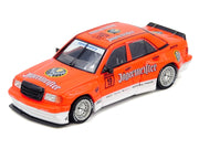 Pandem Rocket Bunny 190E #19 "Jagermeister" Orange and White 1/64 Diecast Model Car by Inno Models image 2