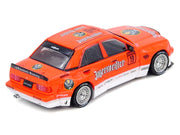 Pandem Rocket Bunny 190E #19 "Jagermeister" Orange and White 1/64 Diecast Model Car by Inno Models image 3