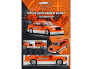 Pandem Rocket Bunny 190E #19 "Jagermeister" Orange and White 1/64 Diecast Model Car by Inno Models image 4