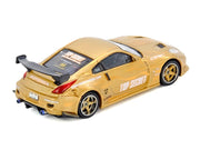 Nissan "Top Secret Thailand" 350Z RHD (Right Hand Drive) Gold Metallic with Graphics 1/64 Diecast Model Car by Inno Models image 3