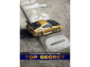 Toyota Supra (A80) "Top Secret" GT300 RHD (Right Hand Drive) Gold Metallic with Carbon Hood 1/64 Diecast Model Car by Inno Models image 2