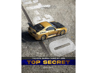 Toyota Supra (A80) "Top Secret" GT300 RHD (Right Hand Drive) Gold Metallic with Carbon Hood 1/64 Diecast Model Car by Inno Models image 2