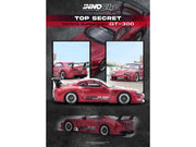 Toyota Supra (A80) "Top Secret" GT300 RHD (Right Hand Drive) Red Metallic 1/64 Diecast Model Car by Inno Models image 4