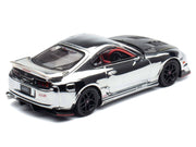 Toyota Supra (A80) "Top Secret" GT300 RHD (Right Hand Drive) Chrome with Carbon Hood and Red Interior "Tokyo Auto Salon 2026 Event Exclusive" 1/64 Diecast Model Car by Inno Models image 4