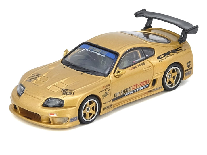 Toyota Supra (A80) "Top Secret Thailand" GT300 RHD (Right Hand Drive) Gold Metallic "Tokyo Auto Salon Kuala Lumpur 2025 Event Exclusive" 1/64 Diecast Model Car by Inno Models image 2