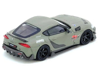 Toyota Supra (A90) "DarwinPro" Matt Green with Carbon Accents 1/64 Diecast Model Car by Inno Models image 3