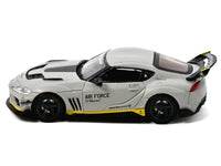 Toyota Supra (A90) WBK DarwinPro "Air Force" Matt Gray with Carbon Accents 1/64 Diecast Model Car by Inno Models image 2