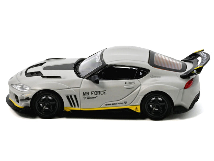 Toyota Supra (A90) WBK DarwinPro "Air Force" Matt Gray with Carbon Accents 1/64 Diecast Model Car by Inno Models image 2