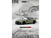 DarwinPRO iMP-Performance AMG GT "Goblin Group" Matt Green with Black Top 1/64 Diecast Model Car by Inno Models image 4