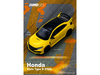 Honda Civic Type R (FK8) RHD (Right Hand Drive) Yellow with Black Top 1/64 Diecast Model Car by Inno Models image 4