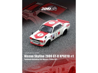 Nissan Skyline 2000 GT-R (KPGC10) #1 RHD (Right Hand Drive) Takahashi Kinimitsu "Fuji Masters 250km" (1971) 1/64 Diecast Model Car by Inno Models image 3
