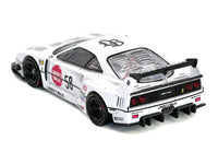 LBWK (Liberty Walk) F40 #58 White with Graphics "Collet" 1/64 Diecast Model Car by Inno Models image 3
