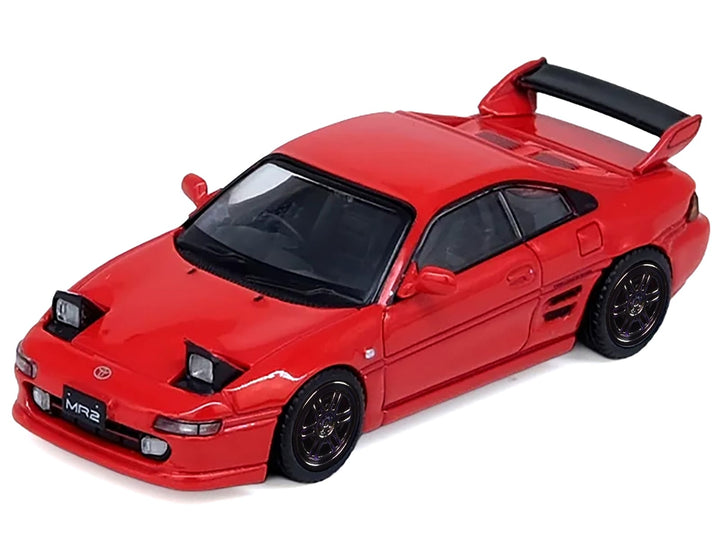 Toyota MR2 (SW20) RHD (Right Hand Drive) Red 1/64 Diecast Model Car by Inno Models image 2