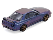 Nissan Skyline GT-R (R32) RHD (Right Hand Drive) Midnight Purple Metallic "Australian Special Edition" 1/64 Diecast Model Car by Inno Models image 2