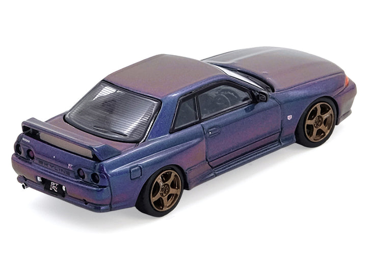 Nissan Skyline GT-R (R32) RHD (Right Hand Drive) Midnight Purple Metallic "Australian Special Edition" 1/64 Diecast Model Car by Inno Models image 2