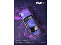 Nissan Skyline GT-R (R32) RHD (Right Hand Drive) Midnight Purple Metallic "Australian Special Edition" 1/64 Diecast Model Car by Inno Models image 4