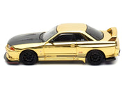 Nissan Skyline GT-R (R32) "Top Secret" RHD (Right Hand Drive) Chrome Gold with Carbon Hood "The Model Car Show Malaysia 2025 Event Edition" 1/64 Diecast Model Car by Inno Models image 3