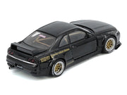 Nissan Skyline GT-R (BCNR33) RHD (Right Hand Drive) "Pandem - Rocket Bunny" Black 1/64 Diecast Model Car by Inno Models image 3