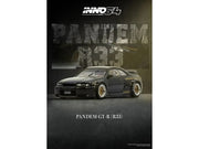 Nissan Skyline GT-R (BCNR33) RHD (Right Hand Drive) "Pandem - Rocket Bunny" Black 1/64 Diecast Model Car by Inno Models image 4
