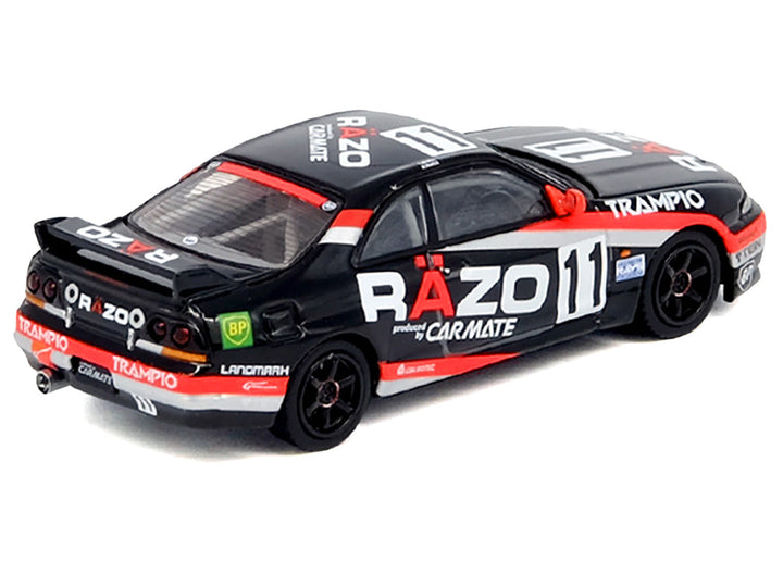 Nissan Skyline GT-R (R33) RHD (Right Hand Drive) #11 "Razo Trampio" N1 Super Endurance Series "Sedan Highland" (1995) 1/64 Diecast Model Car by Inno Models image 2