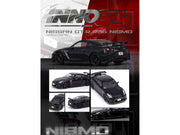 Nissan GT-R (R35) Nismo RHD (Right Hand Drive) Nismo Black with Carbon Hood and Top 1/64 Diecast Model Car by Inno Models image 3