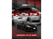 Nissan GT-R (R35) Nismo RHD (Right Hand Drive) Nismo Black with Carbon Hood and Top 1/64 Diecast Model Car by Inno Models image 4
