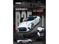 Nissan GT-R (R35) "Top Secret" RHD (Right Hand Drive) White with Black Top "Tokyo Auto Salon 2021" 1/64 Diecast Model Car by Inno Models image 2