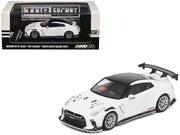 Nissan GT-R (R35) "Top Secret" RHD (Right Hand Drive) White with Black Top "Tokyo Auto Salon 2021" 1/64 Diecast Model Car by Inno Models image 4