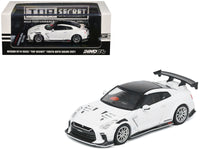 Nissan GT-R (R35) "Top Secret" RHD (Right Hand Drive) White with Black Top "Tokyo Auto Salon 2021" 1/64 Diecast Model Car by Inno Models image 4