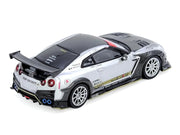 Nissan GT-R (R35) Top Secret RHD (Right Hand Drive) Silver Metallic with Carbon Hood and Top "Tokyo Auto Salon Hong Kong 2025 Event Edition" 1/64 Diecast Model Car by Inno Models image 3