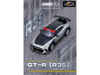 Nissan GT-R (R35) Top Secret RHD (Right Hand Drive) Silver Metallic with Carbon Hood and Top "Tokyo Auto Salon Hong Kong 2025 Event Edition" 1/64 Diecast Model Car by Inno Models image 4