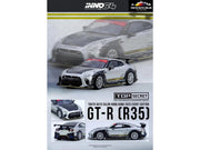 Nissan GT-R (R35) Top Secret RHD (Right Hand Drive) Silver Metallic with Carbon Hood and Top "Tokyo Auto Salon Hong Kong 2025 Event Edition" 1/64 Diecast Model Car by Inno Models image 5