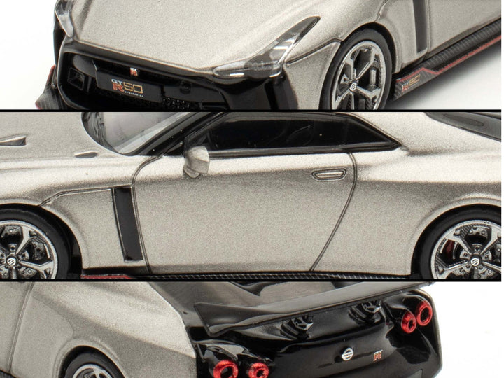 Nissan GT-R50 By ItalDesign Gray Metallic "Indonesia Diecast Expo 2024 Exclusive Edition" 1/64 Diecast Model Car by Inno Models image 2