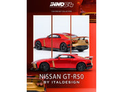 Nissan GT-R50 By ItalDesign Red Metallic with Gold Accents 1/64 Diecast Model Car by Inno Models image 3