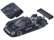 Nissan R89C Matt Black "Le Mans Shakedown Test at Paul Ricard 1988" 1/64 Diecast Model Car by Inno Models image 2