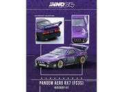 Mazda RX7 (FC3S) "Pandem Rocket Bunny" Kit Purple Metallic and Black 1/64 Diecast Model Car by Inno Models image 4