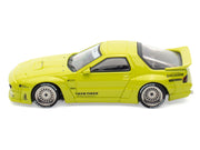 Mazda RX-7 (FC3S) "Pandem Aero" RHD (Right Hand Drive) Lime Green "The Model Car Show Malaysia 2025 Event Edition" 1/64 Diecast Model Car by Inno Models image 3