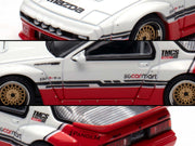 Mazda RX-7 (FC3S) "Pandem Rocket Bunny" White and Red with Black Stripes "The Model Car Show Singapore 2025 Event Edition" 1/64 Diecast Model Car by Inno Models image 2