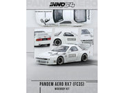 Mazda RX7 (FC3S) "Pandem Aero" Widebody Kit White with Graphics 1/64 Diecast Model Car by Inno Models image 3