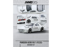 Mazda RX7 (FC3S) "Pandem Aero" Widebody Kit White with Graphics 1/64 Diecast Model Car by Inno Models image 3