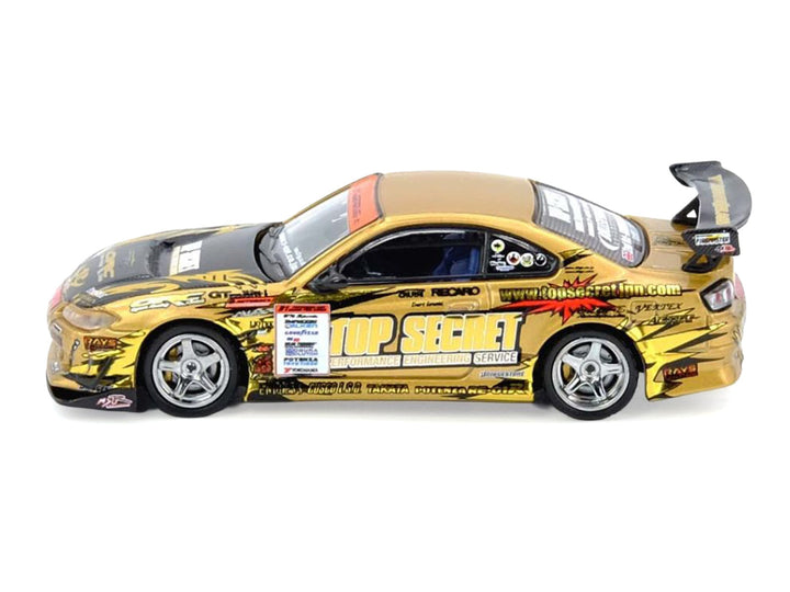 Nissan "Top Secret" Silvia (S15) RHD (Right Hand Drive) Ryuji Miki - Champion "D1 Grand Prix" (2004) 1/64 Diecast Model Car by Inno Models image 2