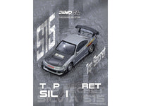 Nissan "Top Secret" Silvia (S15) RHD (Right Hand Drive) Silver Metallic with Carbon Hood 1/64 Diecast Model Car by Inno Models image 5