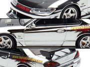 Nissan "Top Secret" Silvia (S15) RHD (Right Hand Drive) Chrome with Carbon Hood "Tokyo Auto Salon Kuala Lumpur 2025 Event Edition" 1/64 Diecast Model Car by Inno Models image 2