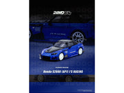 Honda S2000 RHD (Right Hand Drive) "J's Racing" Blue Metallic with Carbon Hood and Top 1/64 Diecast Model Car by Inno Models image 5