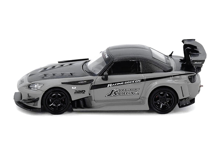 Honda S2000 RHD (Right Hand Drive) "J's Racing" Gray with Carbon Hood and Top "Hong Kong Toycar Salon 2025 Event Edition" 1/64 Diecast Model Car by Inno Models image 2
