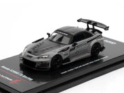 Honda S2000 RHD (Right Hand Drive) "J's Racing" Gray with Carbon Hood and Top "Hong Kong Toycar Salon 2025 Event Edition" 1/64 Diecast Model Car by Inno Models image 4