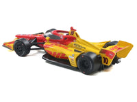 Dallara IndyCar #10 Alex Palou "DHL" Chip Ganassi Racing (Road Course Configuration) Champion "NTT IndyCar Series" (2025) with Trading Card 1/64 Diecast Model Car by IXO Models image 3