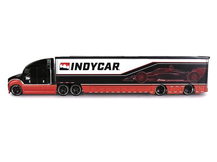 IndyCar Hauler Black and Red with Graphics 1/64 Diecast Model Car by IXO Models image 2