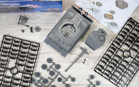 Skill 1 Model Kit Tiger I Tank "German Army" Snap Together Painted Plastic Model Tank Kit 1/35 Scale by Airfix Quickbuild image 4